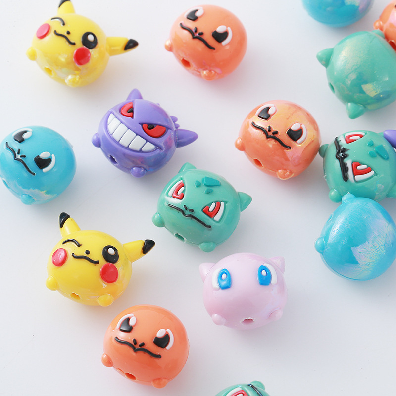 Resin Art Toys - 12 Pezzi Pokémon Perline Fai da