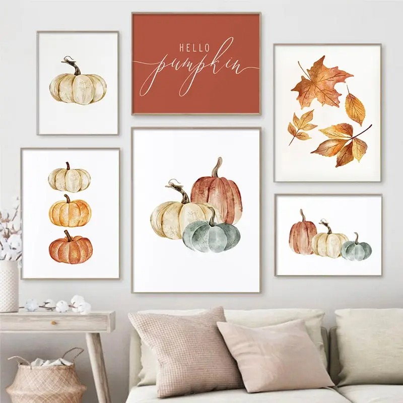 Resin Art Quote - Poster con Citazioni Autunnali di Halloween,
