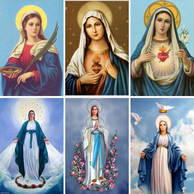 Resin Art Mary - Pittura diamante Maria in preghiera, Kit