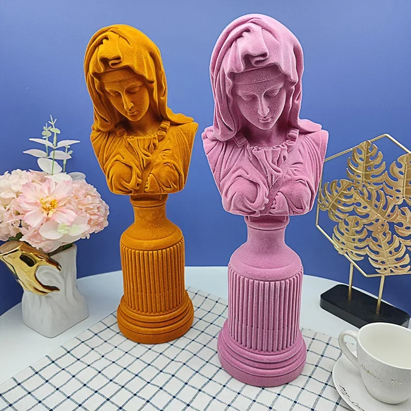 Resin Art Mary - Statua in Resina della Testa della