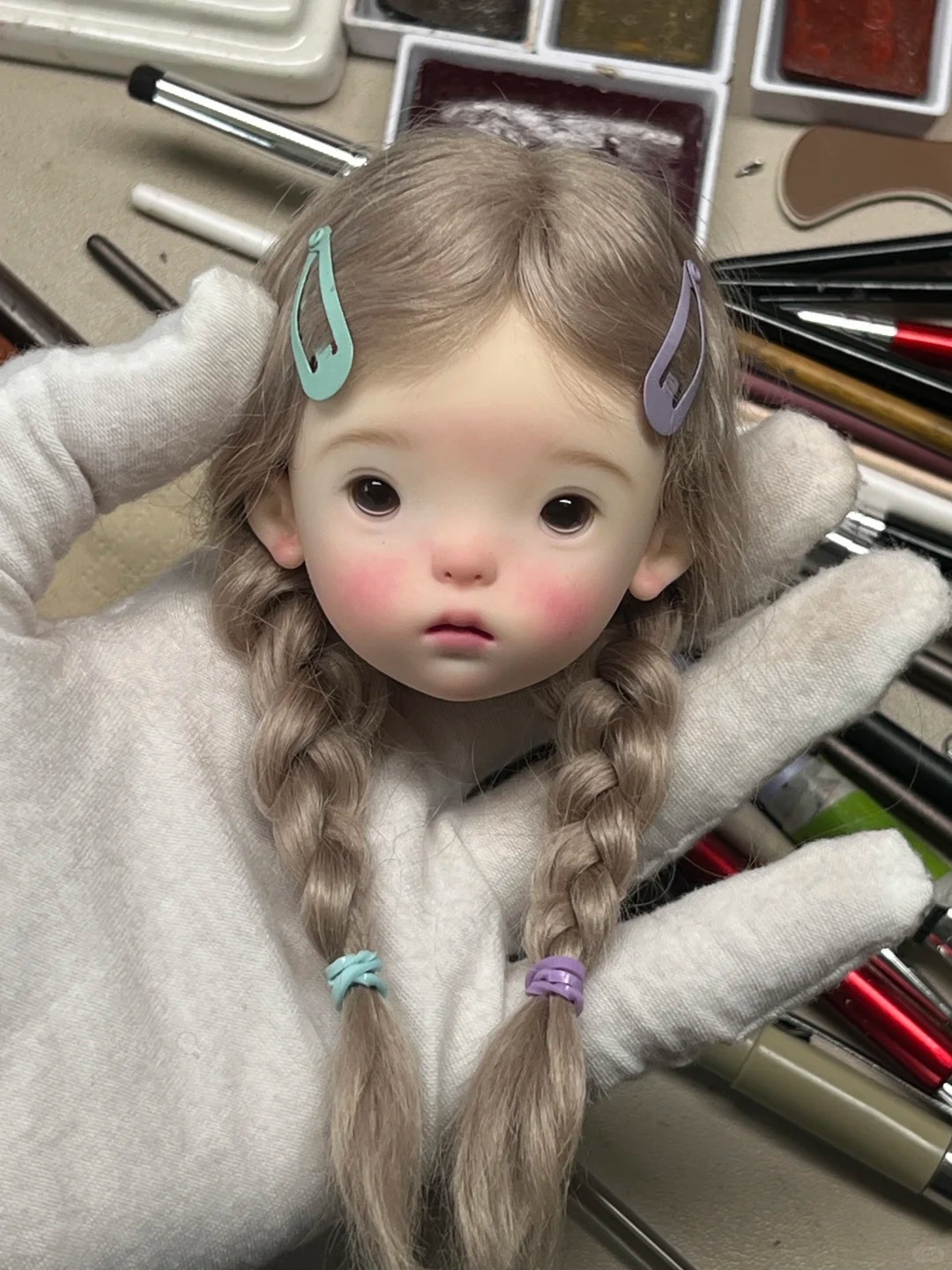 Resin Art Baby - SD BJD Doll 1/6 Landoudou Head