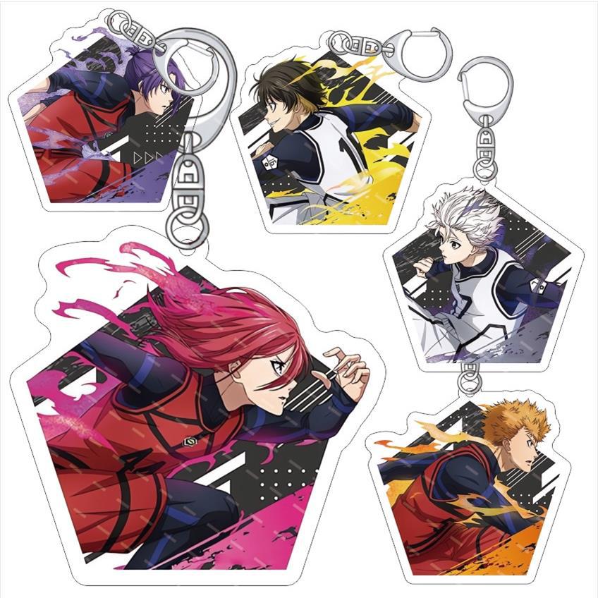 Resin Art Toys - Portachiavi in Acrilico Anime Blue Lock,