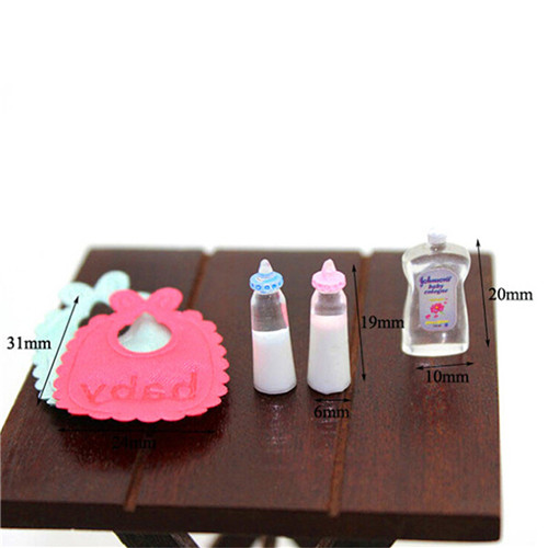 Resin Art Baby - Set di bavaglini per shampoo, biberon