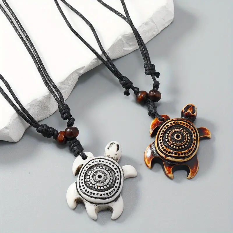 Resin Art Beach - Regalo di gioielli con collana da