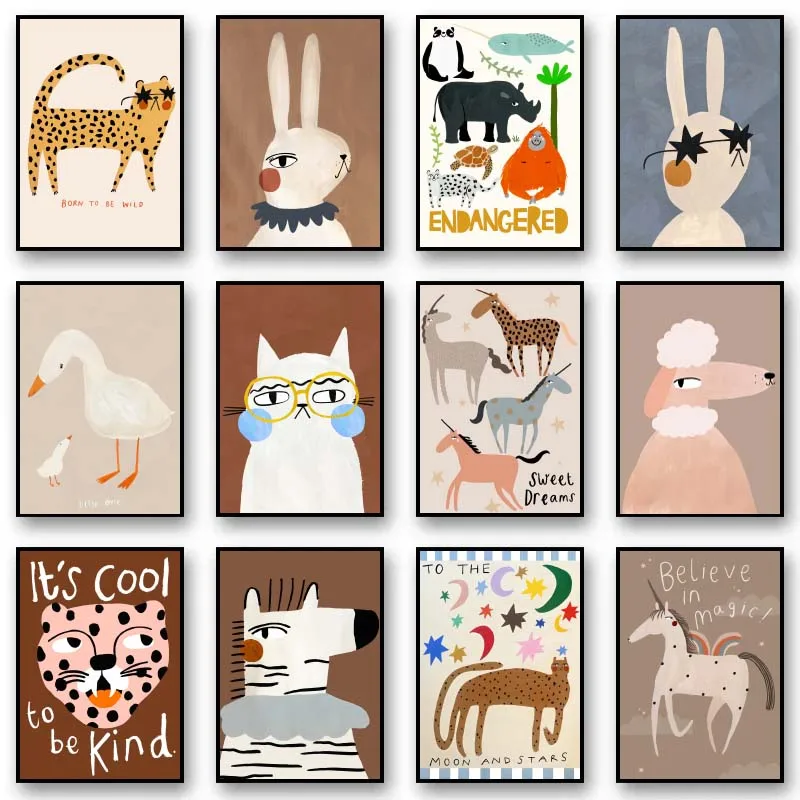 Resin Art Quote - Poster Divertenti e Carini di Animali:
