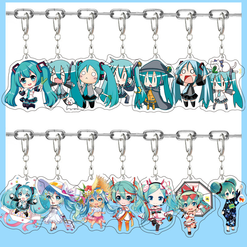 Resin Art Toys - Portachiavi con Ciondolo Hatsune Miku Anime