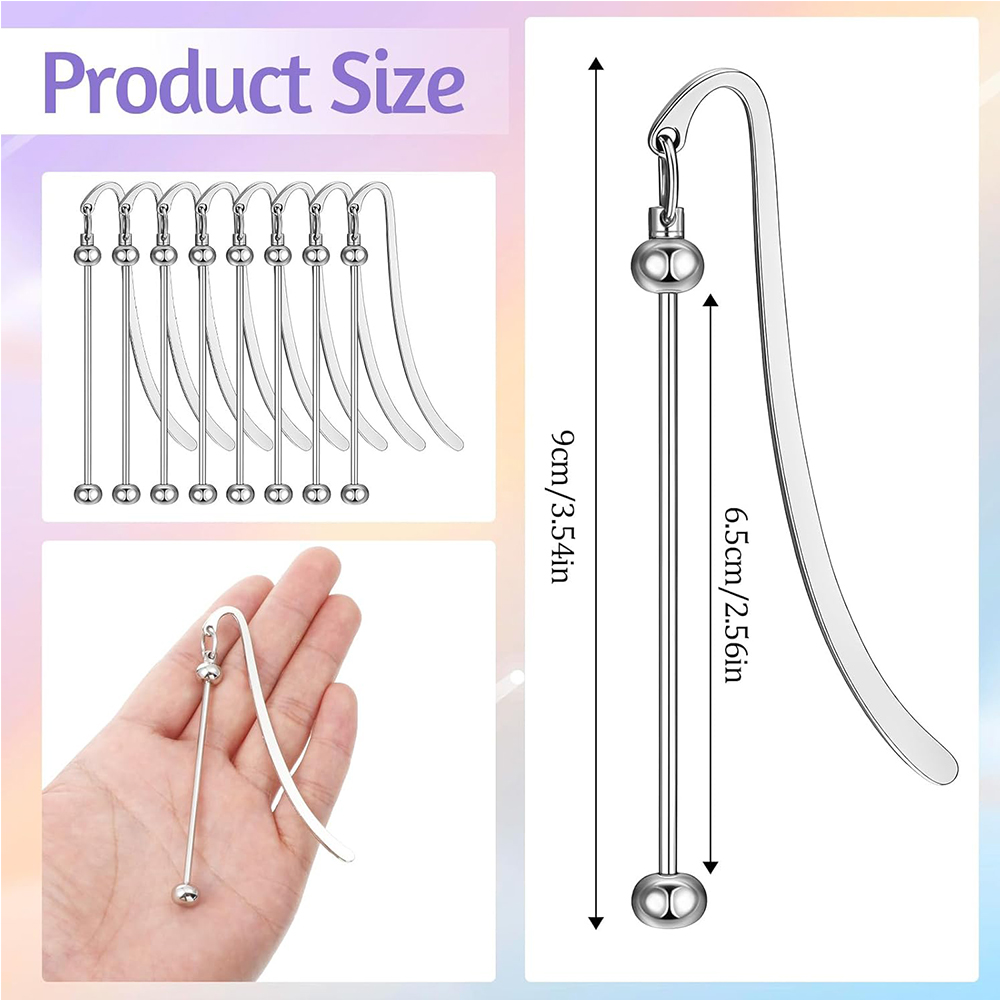 6 Pezzi Segnalibri in Metallo  - Resin Art Bookmark recensione e prezzo