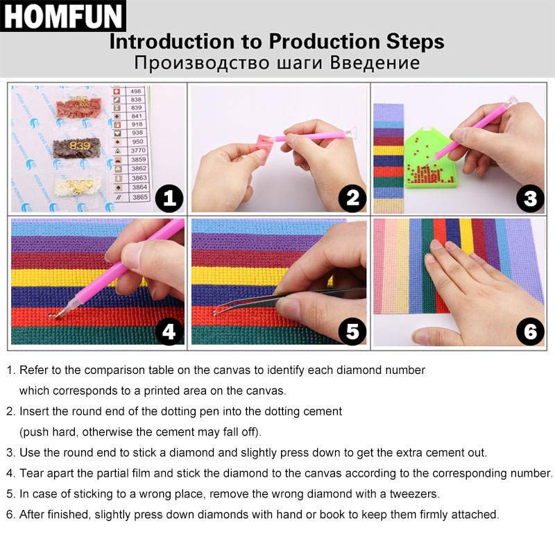 HOMFUN Pittura diamante 5d fai - Resin Art Beach recensione e prezzo