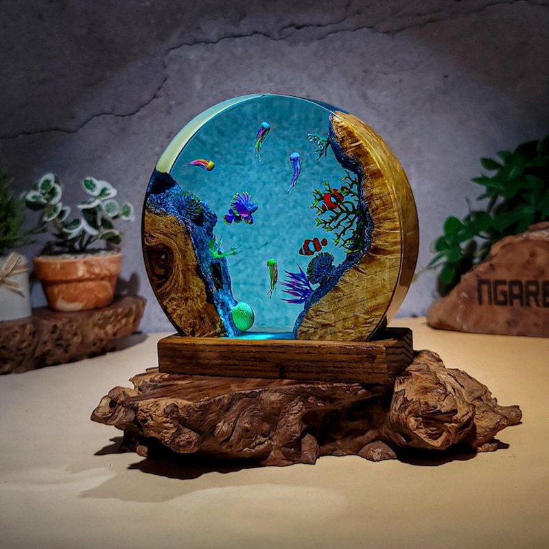 Lampada da Tavolo in Resina co - Resin Art Baby recensione e prezzo
