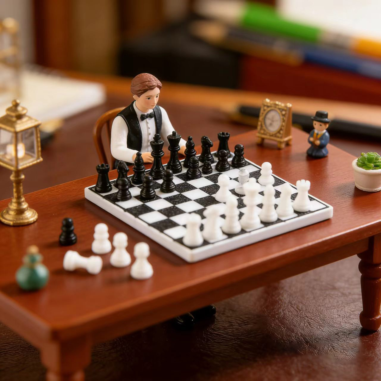 1 set/set di scacchi in miniat - Resin Art Toys recensione e prezzo