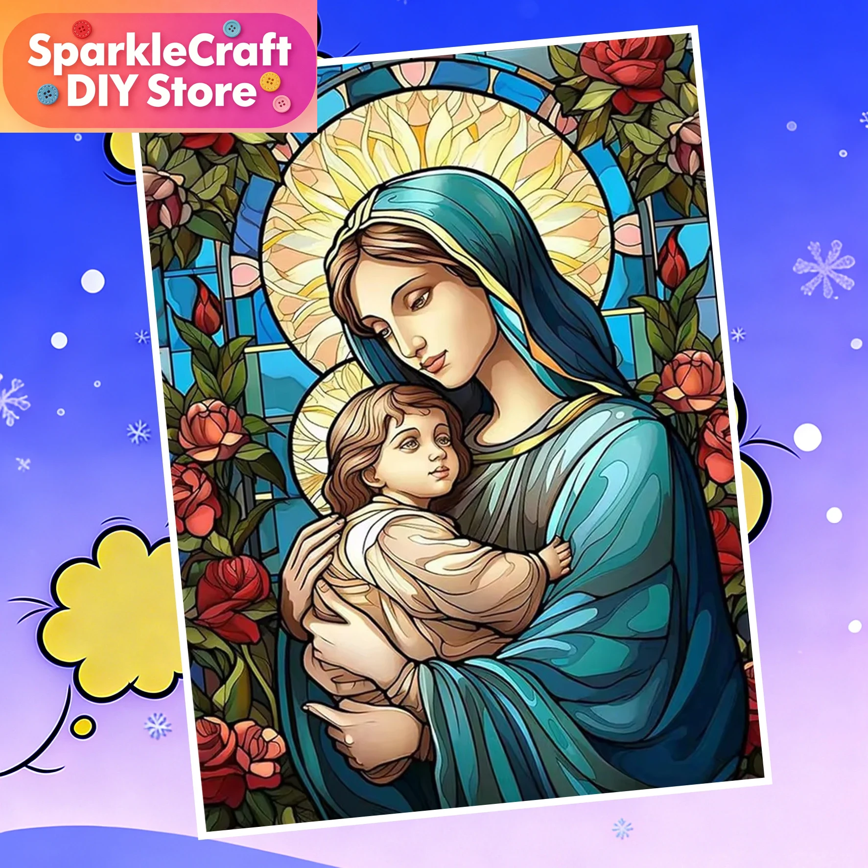 1 pz Quadro Senza Cornice con  - Resin Art Mary recensione e prezzo