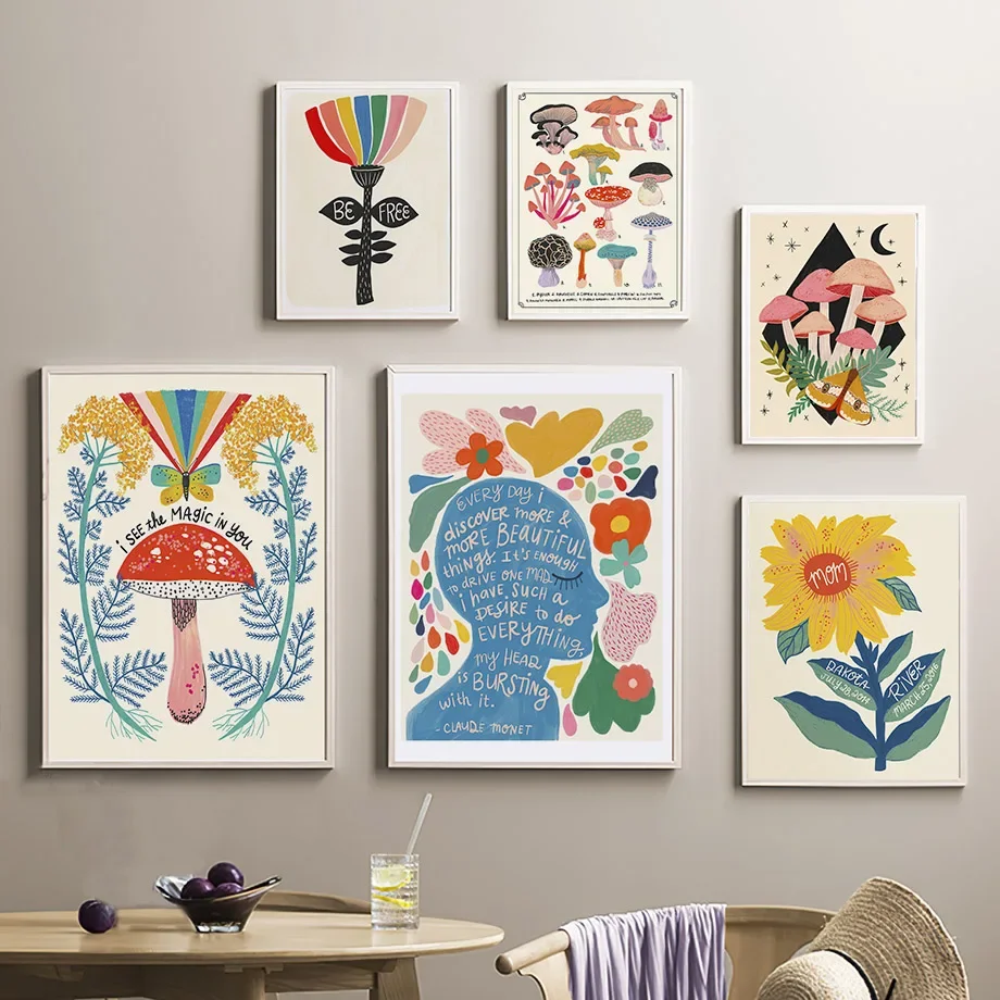 Quadri Boho con Fungo, Farfall - Resin Art Quote recensione e prezzo