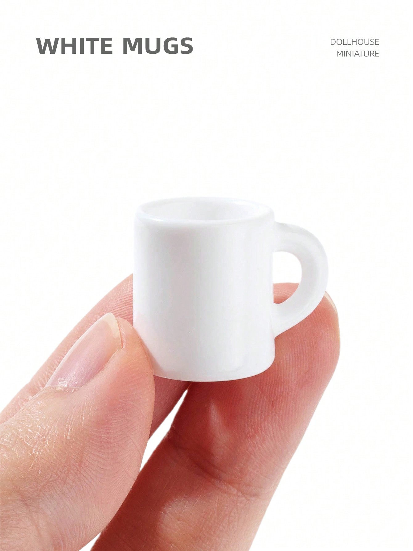 10 tazze bianche in miniatura  - Resin Art Toys recensione e prezzo